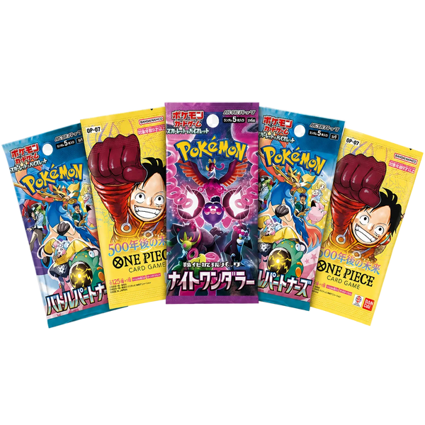 Pack Mix 5 Sobres — Pokémon + One Piece Japonés