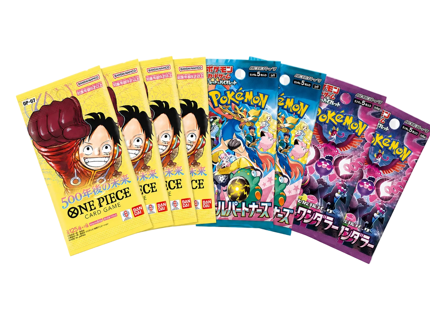 Pack Mix 10 Sobres — Pokémon + One Piece Japonés
